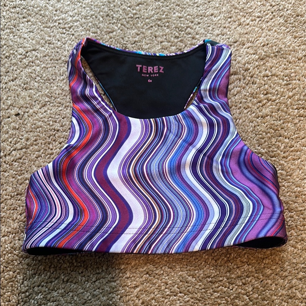 Terez Girls Vibrant Swirl Tank Top